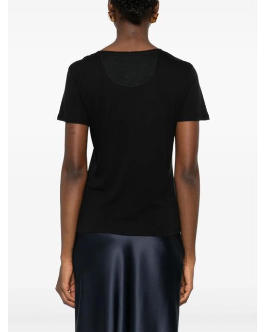 Purotatto Black Crew-Neck T-Shirt