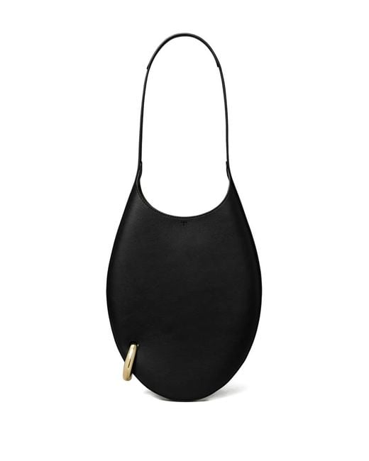 Tory Burch Black Small Pierced Handbag, One Size