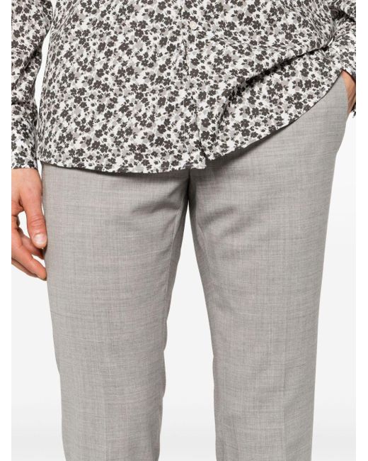 Pantalones pitillo lisos PT Torino de hombre de color Gray