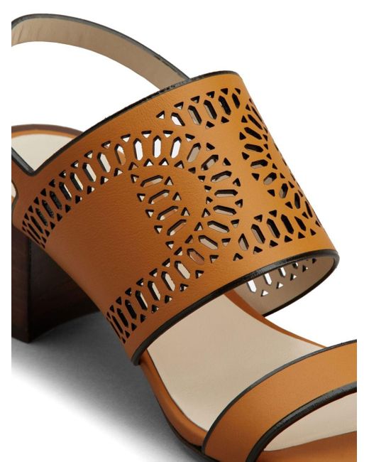 Sandalias con tacón de 55 mm Tod's de color Brown