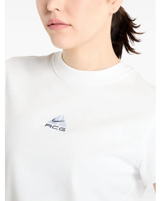Nike Acg T-Shirt Met Logo in het White