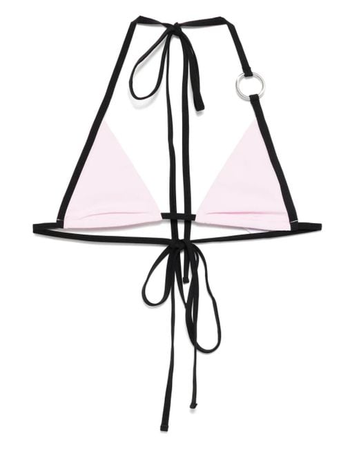 Christopher Esber Pink Lacuna Bikini Top