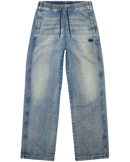 DIESEL Blue D-martians Track 068js Wide-leg Jeans