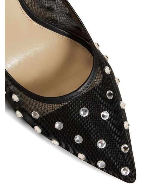 Khaite Brown The River 75 Mesh Pumps