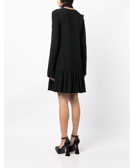 Robe courte à manches longues Nina Ricci en coloris Black