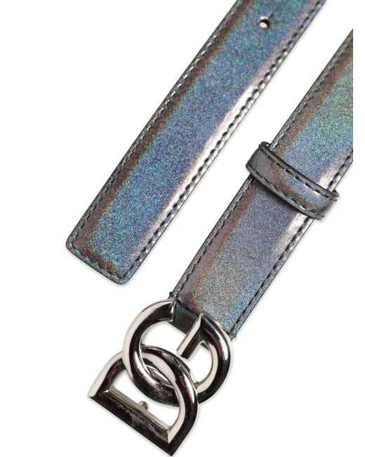 Dolce & Gabbana Black Dg Logo-Buckle Belt for men