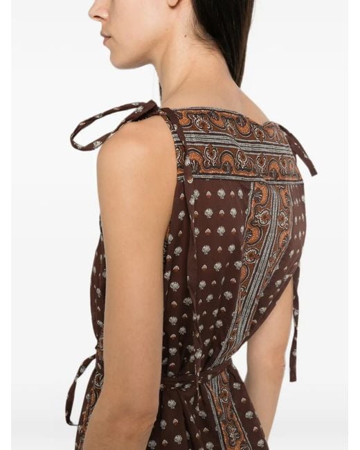 Doen Brown Amarante Midi Dress