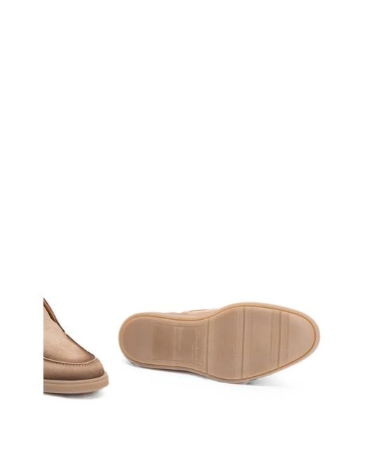 Santoni Brown Digits Round-Toe Suede Desert Boots for men