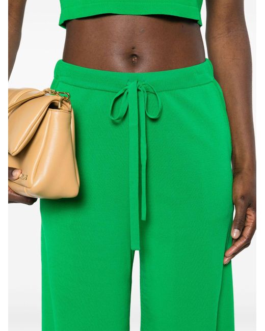 P.A.R.O.S.H. Knitted Straight-leg Trousers Green