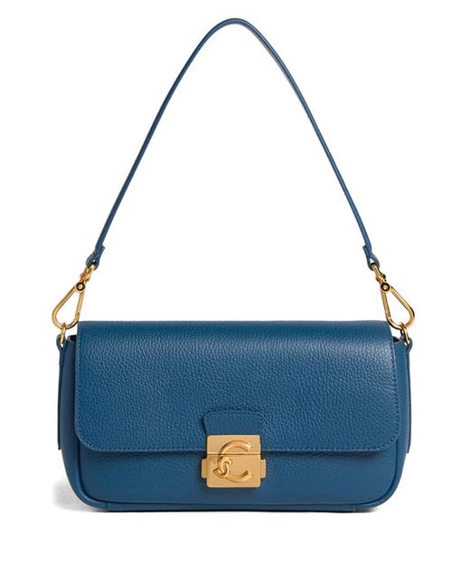 Medium C-Me Lock shoulder bag Coccinelle de color Blue
