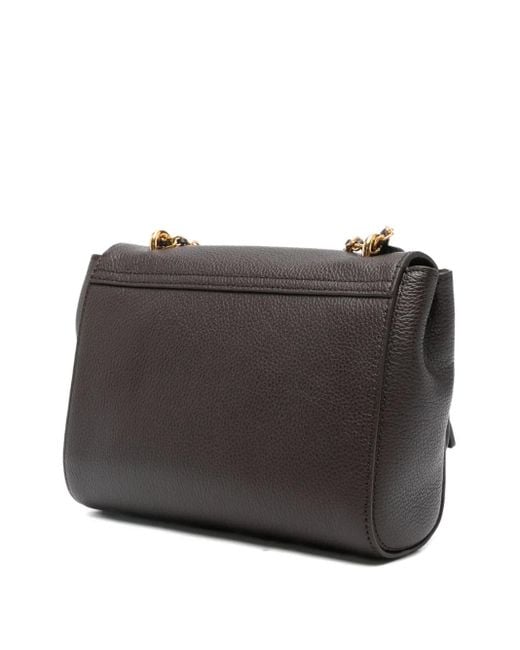 Mulberry Gray Small Lily Leather Shoulder Bag