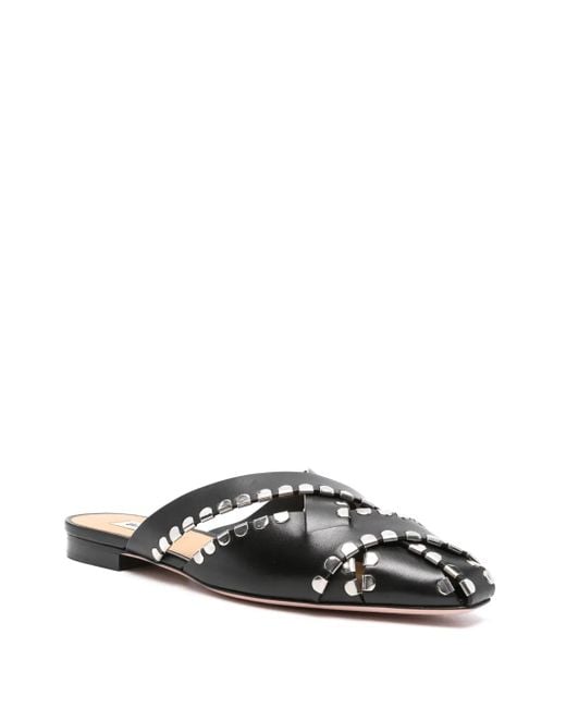 Bally Black Embellished Mules