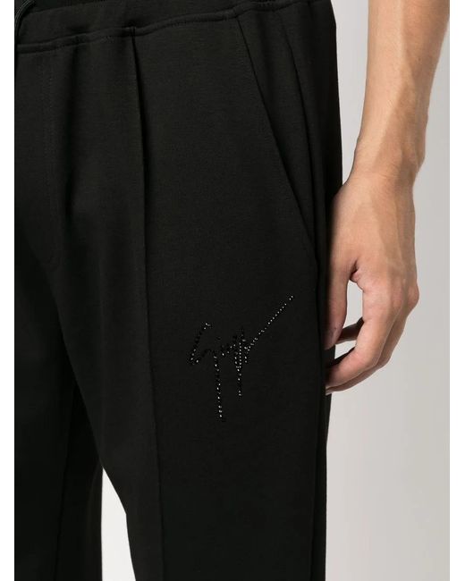 Giuseppe Zanotti Black Lr-22 Track Pants for men