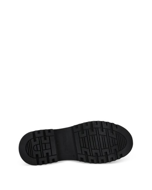 Blauer Black Lace-Up Side-Zip Boots for men