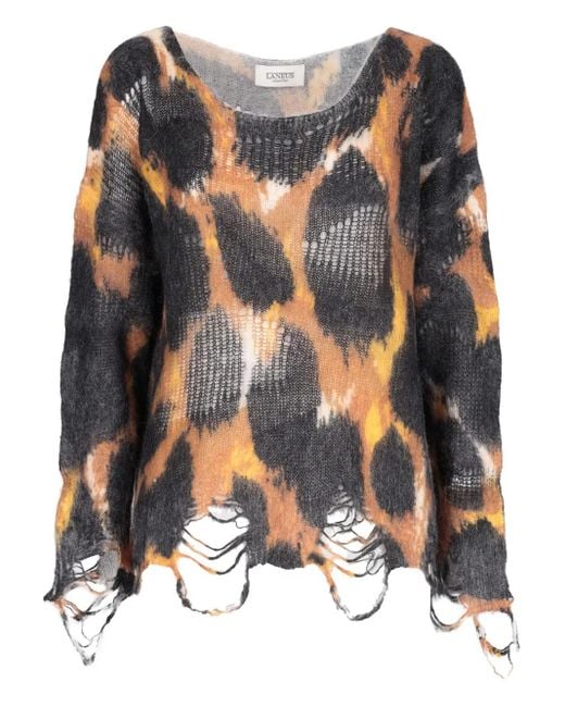 Pull À Effet Usé Laneus en coloris Black