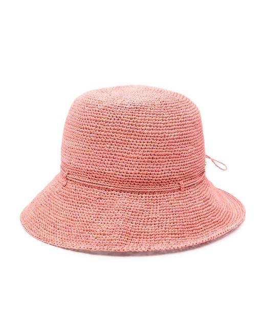 Helen Kaminski Pink Provence 8 Raffia Hat
