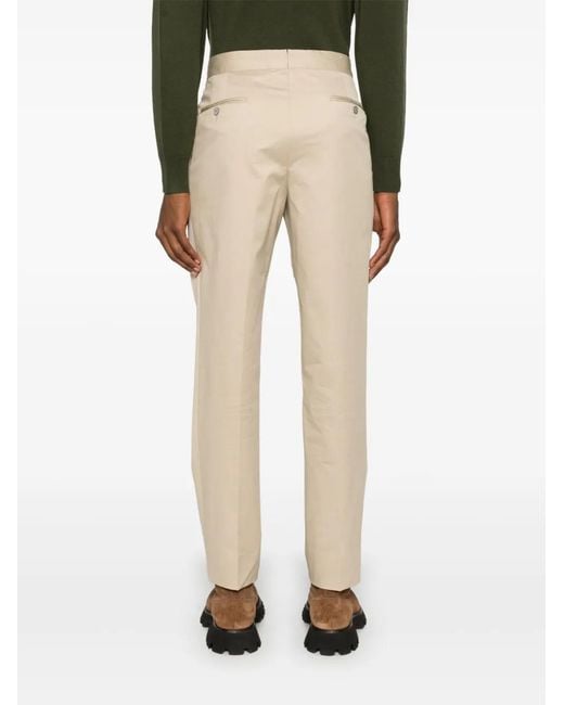Briglia 1949 Natural Piccadilly Tailored Cotton Trousers for men