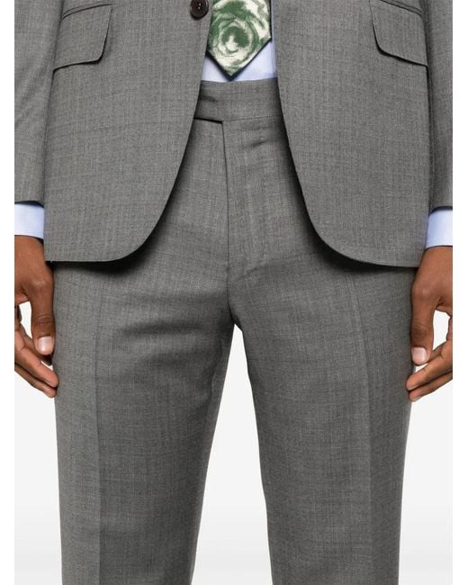 Canali Gray Wool Single-Breasted Suit for men