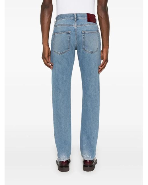 Gucci Blue Web Detail Denim Jeans