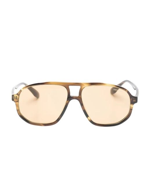 Emporio Armani Natural Geometric Frame Sunglasses for men