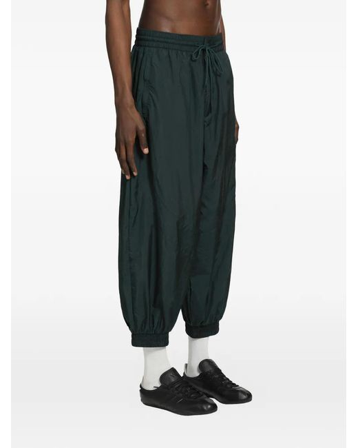 Y-3 Green Drawstring Track Pants for men