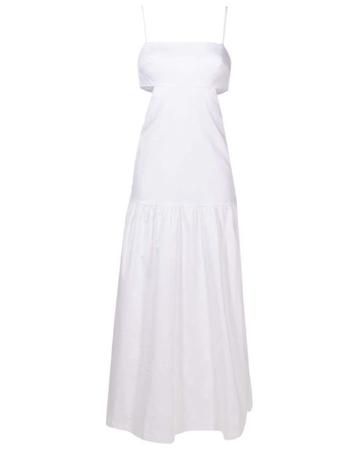 Vestido de playa con aberturas Adriana Degreas de color White