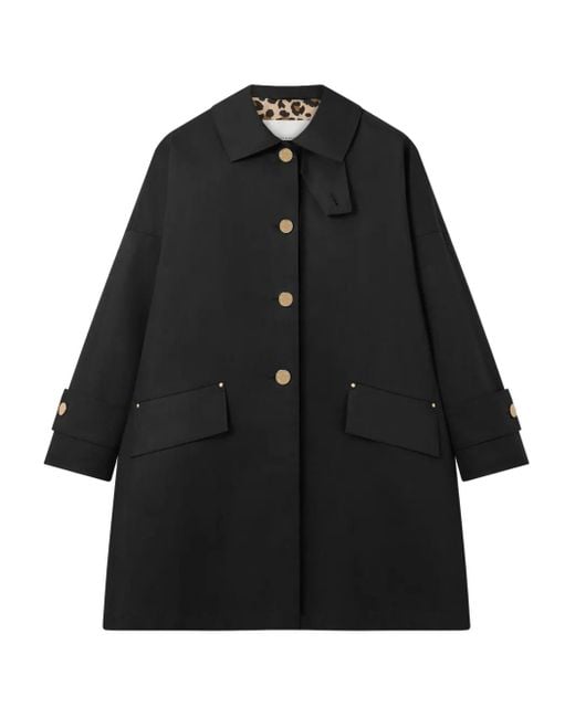 Mackintosh Humbie ボタン コート Black