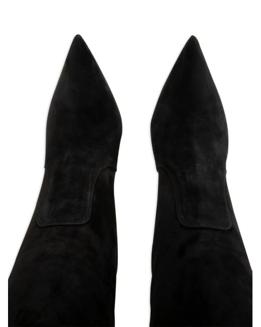Gianvito Rossi Black 90Mm Hansen Cuissard Over-The-Knee Boots
