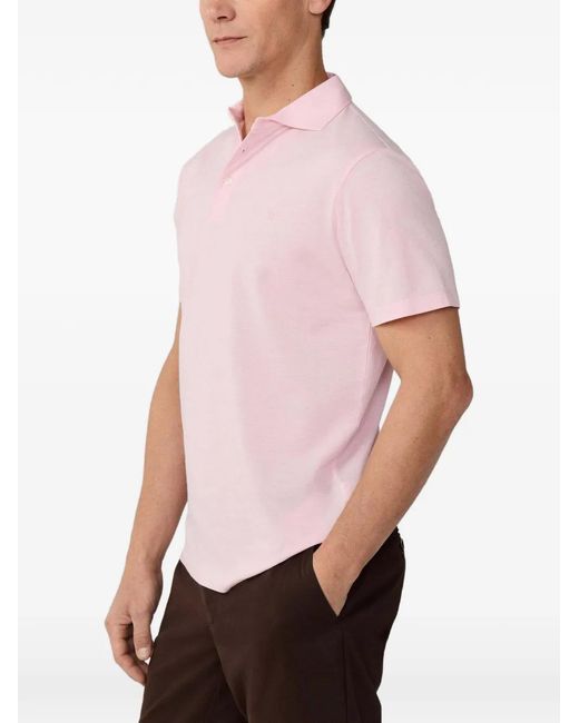 Hackett Pink Oxford-Pique Polo Shirt for men