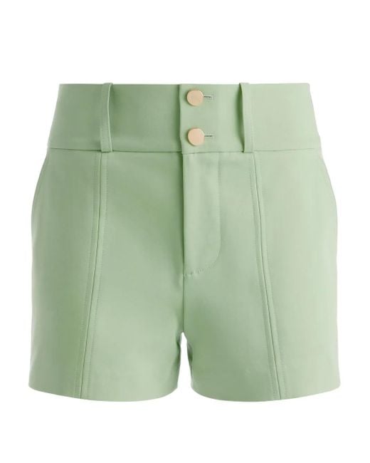 Alice + Olivia Green Mame Shorts