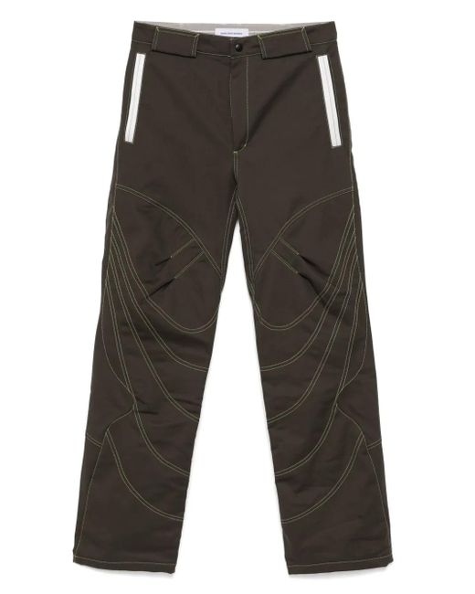 Kiko Kostadinov Gray Solix Zip Trousers for men