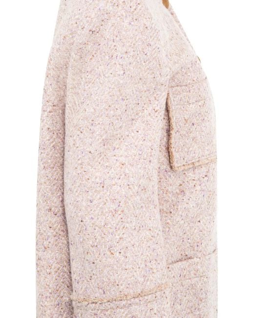 Chloé Pink Button Patch Pocket Coat