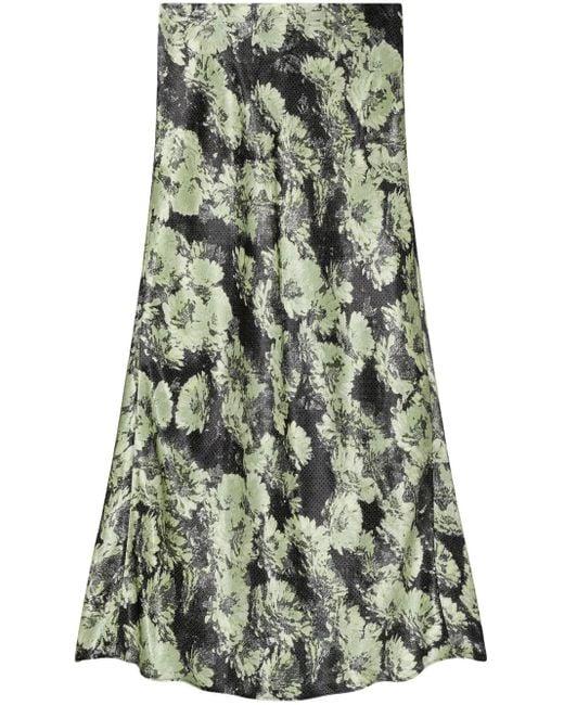 Tory Burch Maxi-Rok Met Print in het Green