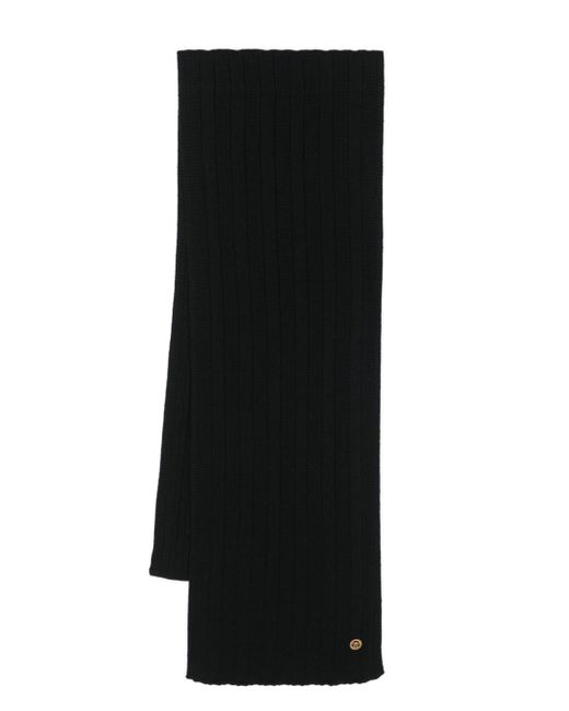 メンズ Versace メドゥーサプレート スカーフ Black