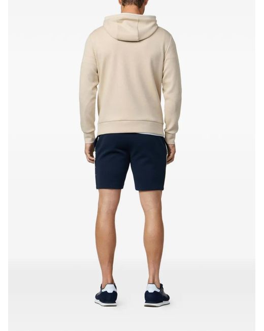 Hackett Natural Logo-Print Drawstring Hoodie for men