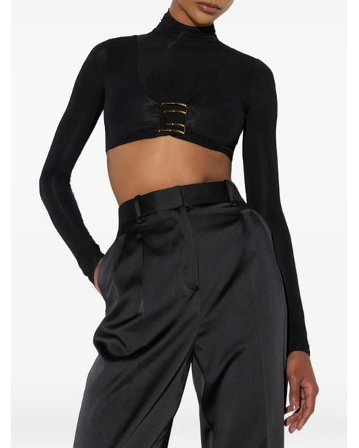 Elisabetta Franchi Black Bodysuit