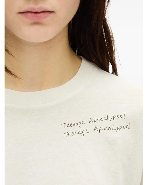 Ann Demeulemeester White Niki Long-Sleeved T-Shirt