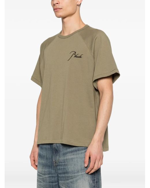 Rhude Gray Classique Raglan Tee for men