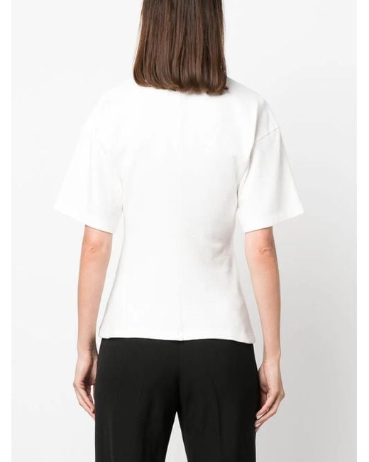 Proenza Schouler White Short-sleeve Waisted T-shirt