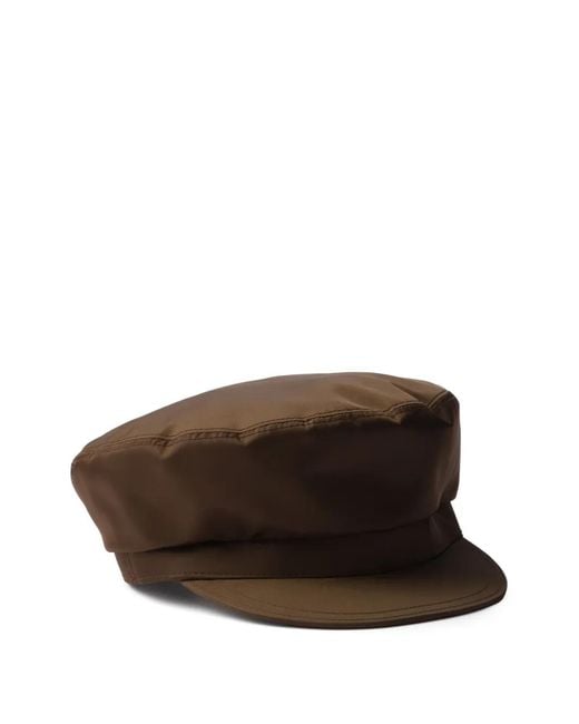 Prada Brown Newsboy Cap