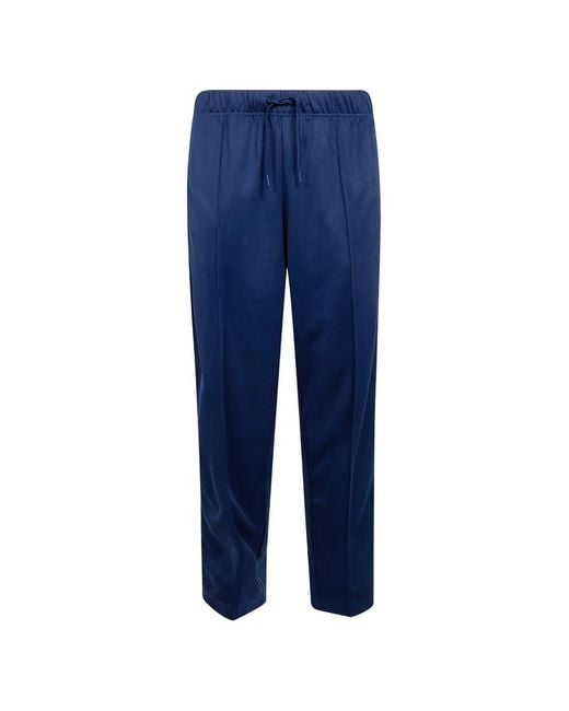 Fred Perry Blue Side-Stripe Track Pants for men