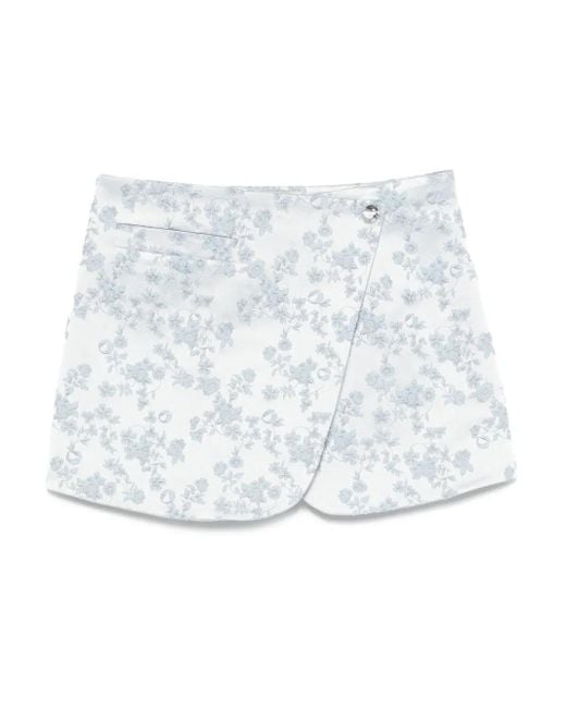Coperni White A-Line Wrap Skirt
