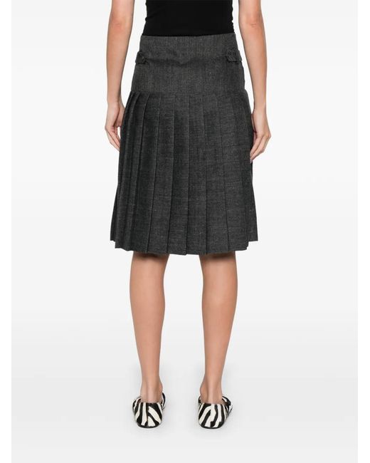Paloma Wool Plugin Mini-Rok Met Plooien in het Gray