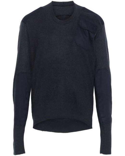 PROTOTYPES Blue Fine-Knit Sweater