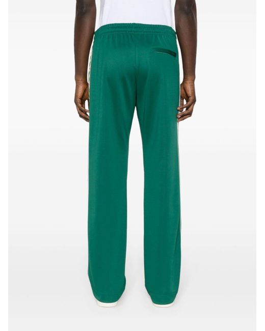 Casablancabrand Green Logo-appliqué Elasticated-waist Track Pants for men