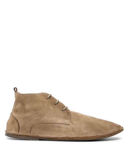 Marsèll Natural Lace-up Suede Ankle Boots for men