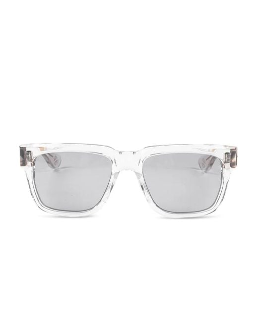 Chrome Hearts White Square-Frame Sunglasses for men