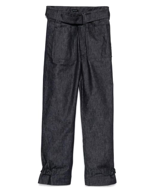 メンズ Mugler ベルテッド ジーンズ Gray