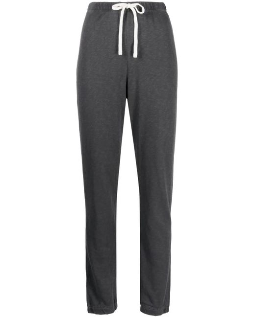 James Perse Gray Drawstring-Fastening Track-Pants