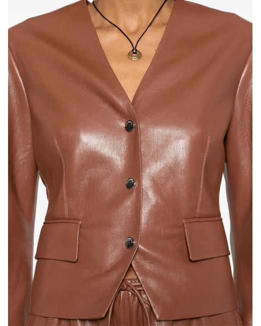 Nanushka Brown Kiyo Jacket